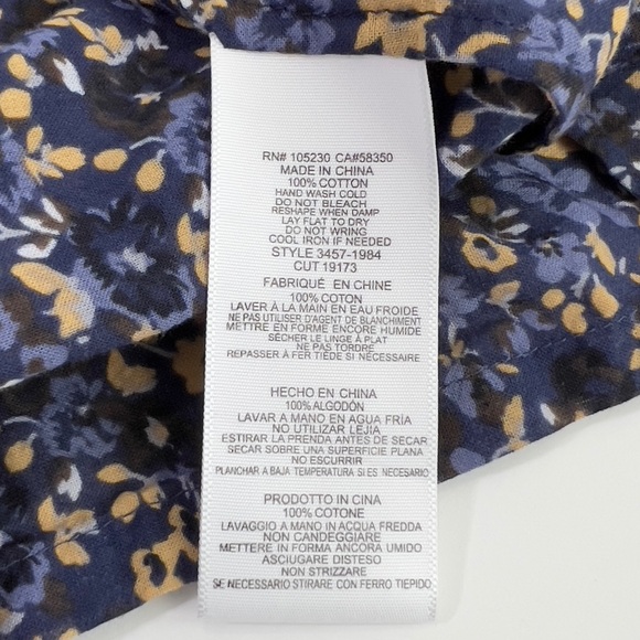 Current Elliott The Raglan Tee Dress in Floral Field 100% Cotton - Picture 12 of 16